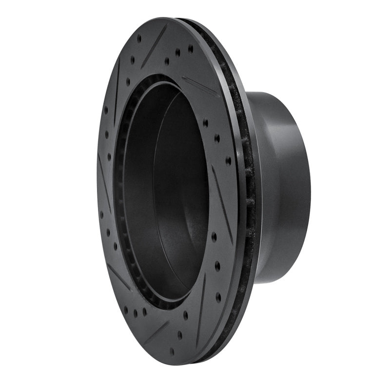 R1 Concepts R1 87-89 Porsche 944 Except Turbo Rear Right Drilled & Slotted Black Brake Rotor