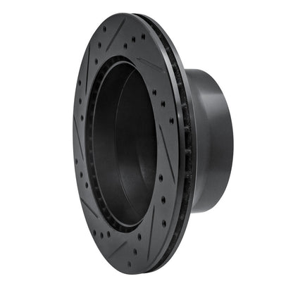 R1 Concepts R1 87-89 Porsche 944 Except Turbo Rear Right Drilled & Slotted Black Brake Rotor