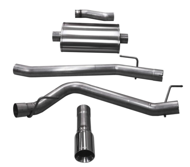 CORSA Performance Corsa 2020-2025 Jeep Gladiator JT 3.6L Single Side Exit Cat-Back Exhaust w/ Single 4in Polished Tip