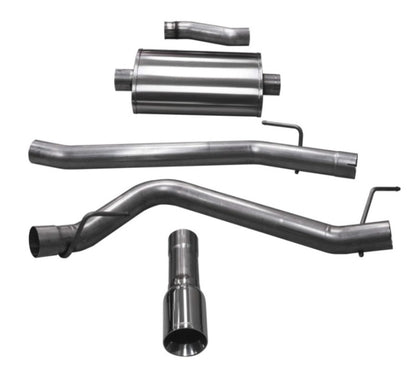 CORSA Performance Corsa 2020-2025 Jeep Gladiator JT 3.6L Single Side Exit Cat-Back Exhaust w/ Single 4in Polished Tip