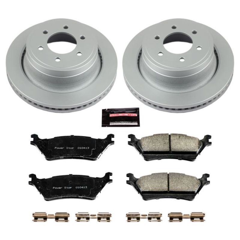 PowerStop Power Stop 12-18 Ford F-150 Rear Z17 Evolution Geomet Coated Brake Kit