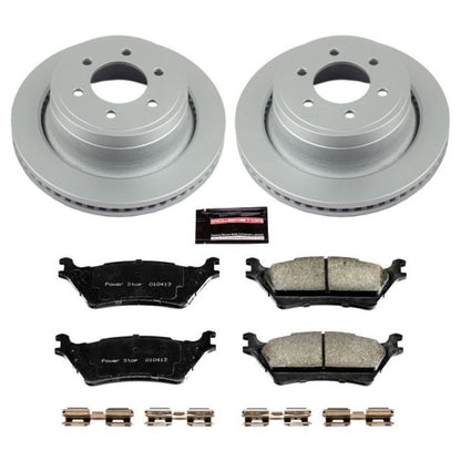 PowerStop Power Stop 12-18 Ford F-150 Rear Z17 Evolution Geomet Coated Brake Kit