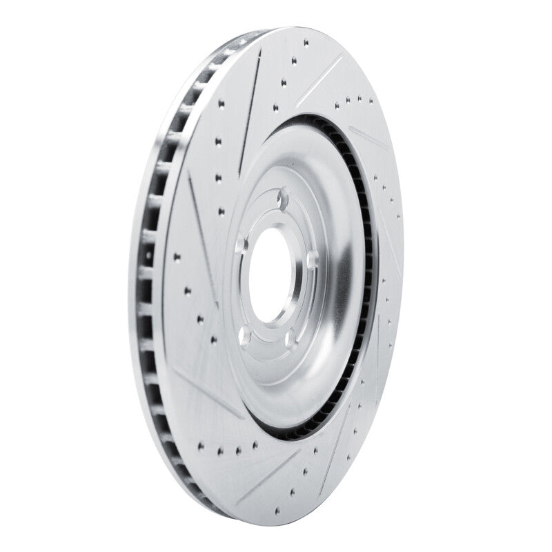 R1 Concepts R1 20-25 Ford Explorer Rear Right Drilled & Slotted Silver Brake Rotor