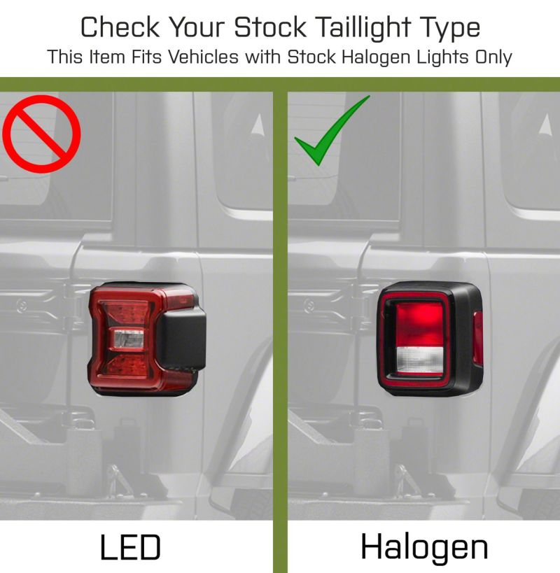 Raxiom 18-23 Jeep Wrangler JL LED Tail Lights- Black Housing (Smoked Lens)