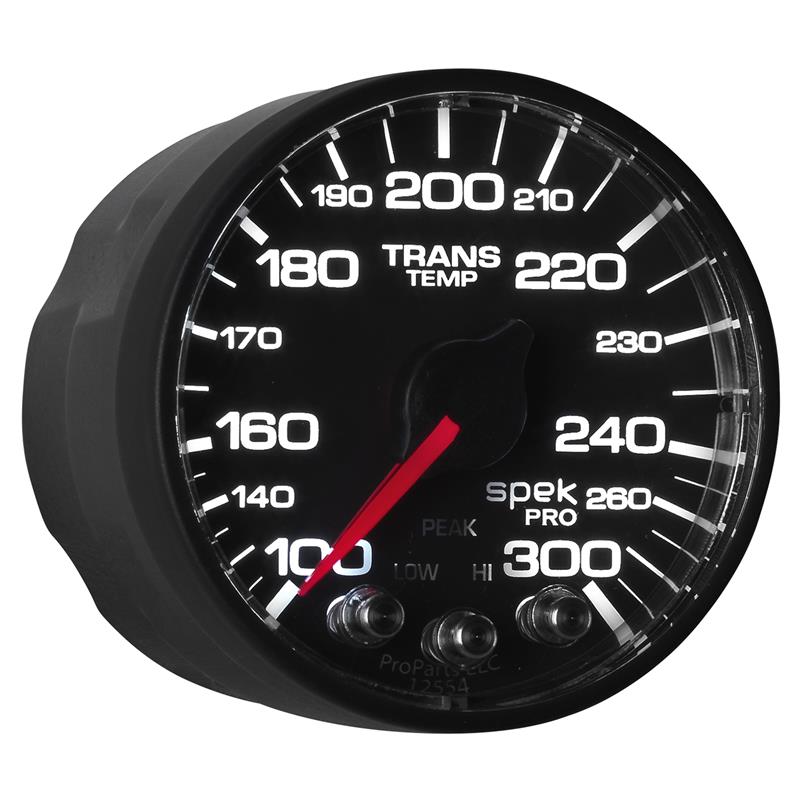 Autometer Spek-Pro 52.4mm 100-300 Deg F Digital Stepper Motor Trans Temp Gauge