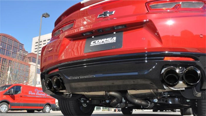 CORSA Performance Corsa 2017-2024 Chevrolet Camaro SS 6.2L V8 2.75in Black Xtreme Axle-Back Exhaust