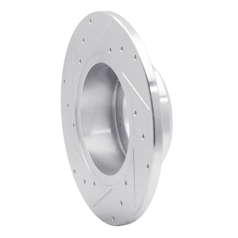 R1 Concepts R1 74-99 Land Rover Defender 110 Front Right Drilled & Slotted Silver Brake Rotor