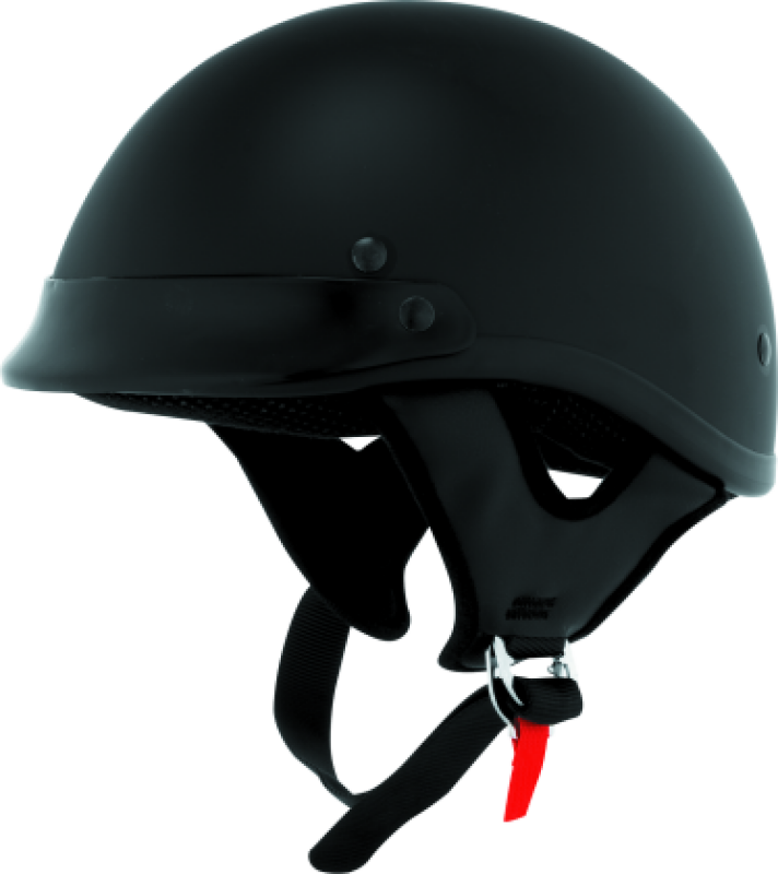Bikers Choice Skid Lids Traditional Helmet Flat Black - XL