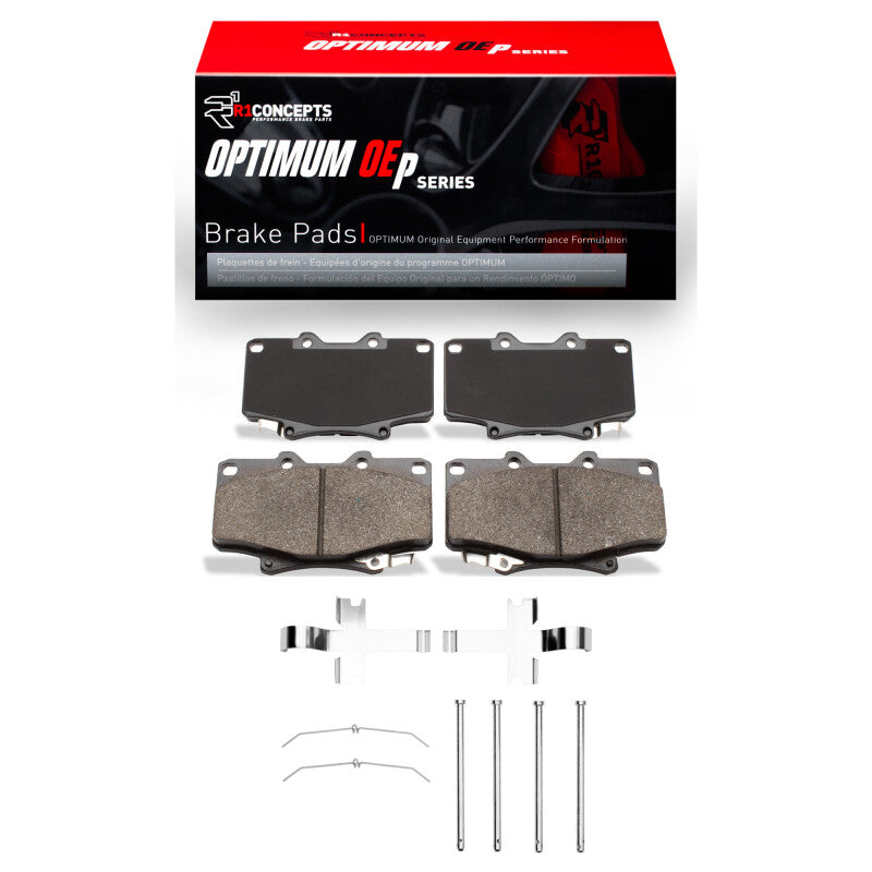 R1 Concepts R1 93-97 Lexus LX450 Front Optimum OE Pads & Hardware Kit