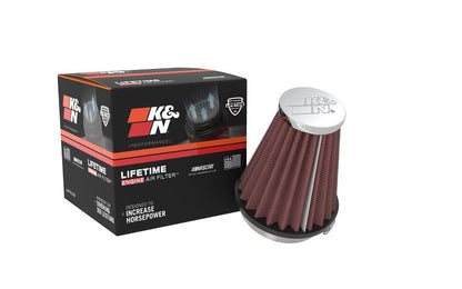 K&N Engineering K&N Universal Chrome Filter 2.25 Inch Flange / 3.5 Inch Base / 2 Inch Top / 4 Inch Height