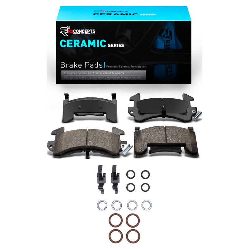 R1 Concepts R1 1978-2003 Buick Regal Front R1 Ceramic Pads & Hardware Kit