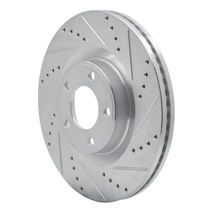 R1 Concepts R1 07-15 Ford Edge Front Right Drilled & Slotted Silver Brake Rotor