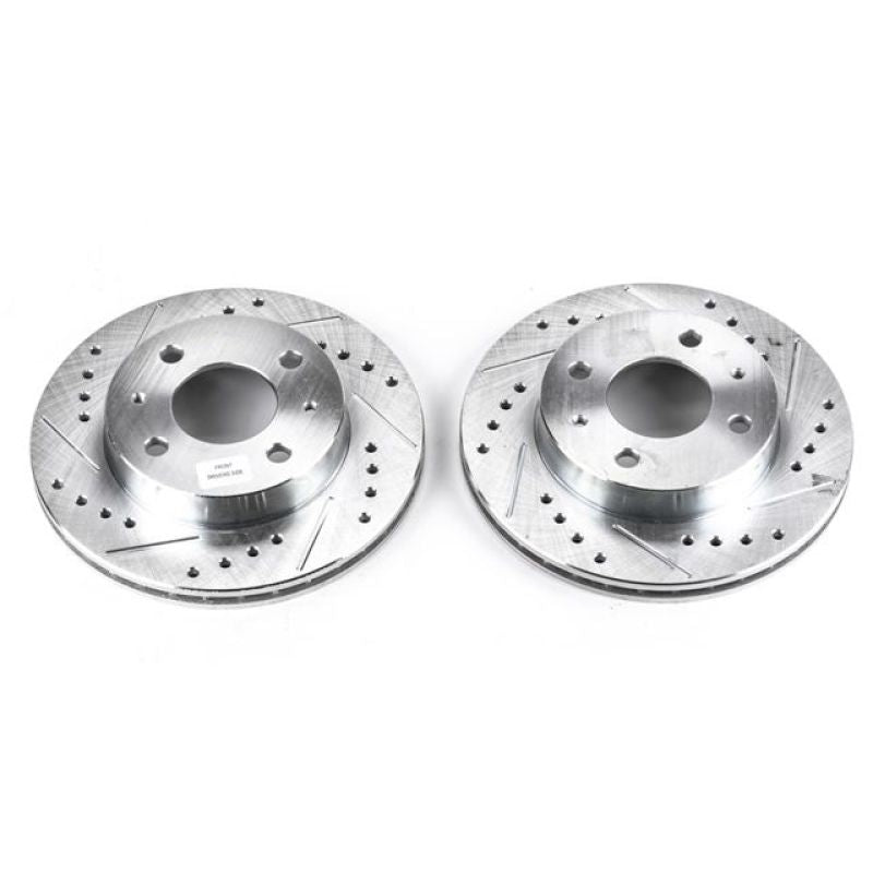 PowerStop Power Stop 95-98 Nissan 200SX Front Evolution Drilled & Slotted Rotors - Pair