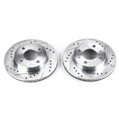 PowerStop Power Stop 95-98 Nissan 200SX Front Evolution Drilled & Slotted Rotors - Pair
