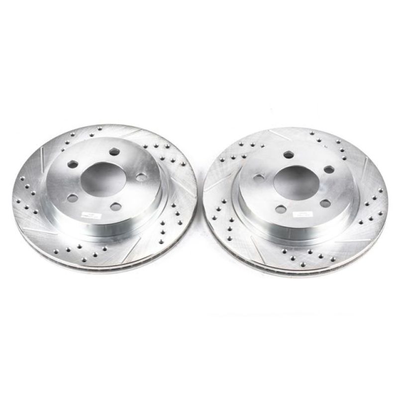 PowerStop Power Stop 93-97 Chevrolet Camaro Rear Evolution Drilled & Slotted Rotors - Pair
