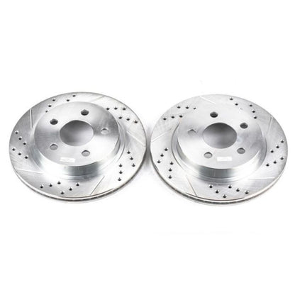 PowerStop Power Stop 93-97 Chevrolet Camaro Rear Evolution Drilled & Slotted Rotors - Pair
