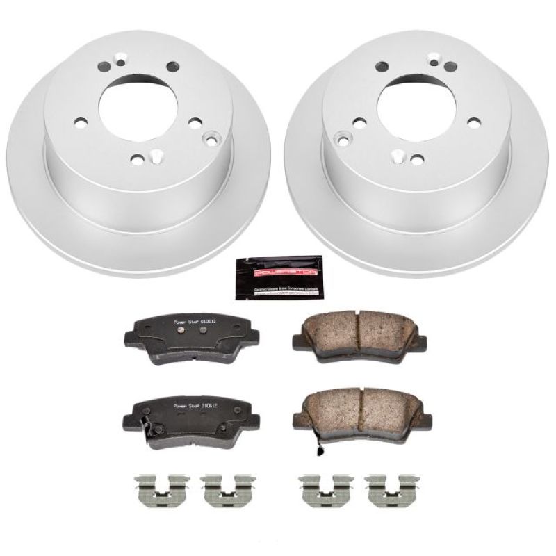 PowerStop Power Stop 08-10 Hyundai Sonata Rear Z17 Evolution Geomet Coated Brake Kit
