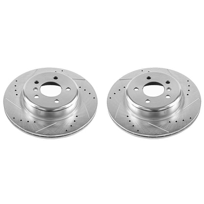 PowerStop Power Stop 11-16 BMW 528i Rear Evolution Drilled & Slotted Rotors - Pair