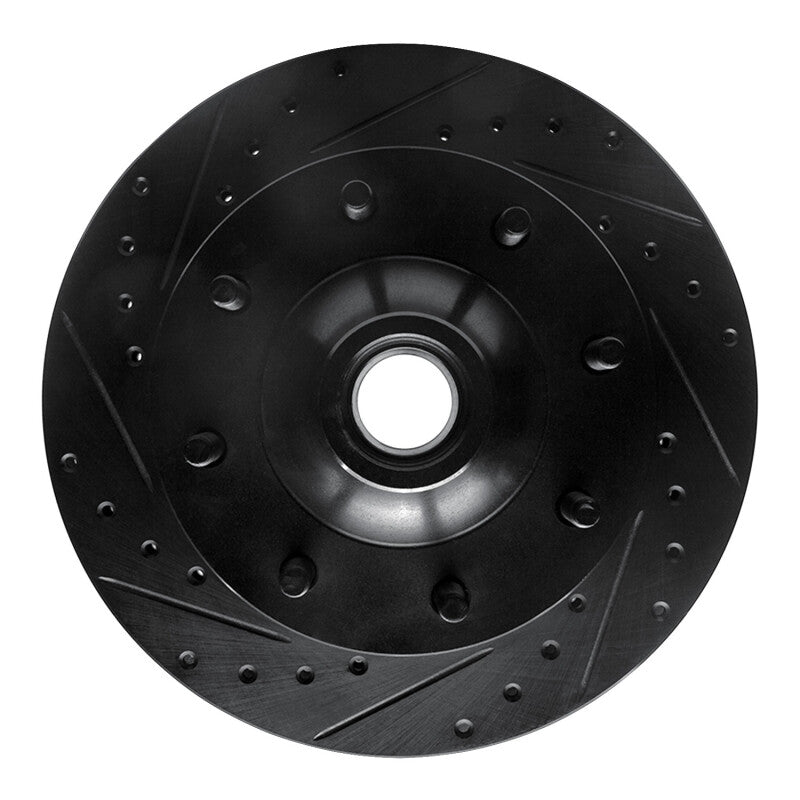 R1 Concepts R1 80-85 Ford F-250 2WD (Excl Super Duty) Front Left Drilled & Slotted Black Brake Rotor