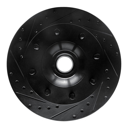 R1 Concepts R1 80-85 Ford F-250 2WD (Excl Super Duty) Front Left Drilled & Slotted Black Brake Rotor