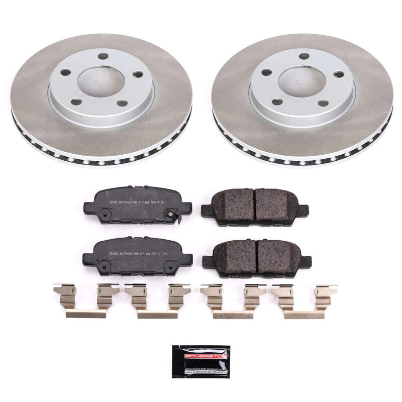 PowerStop Power Stop 2023 Nissan Z Rear Semi-Coated Rotor Kit