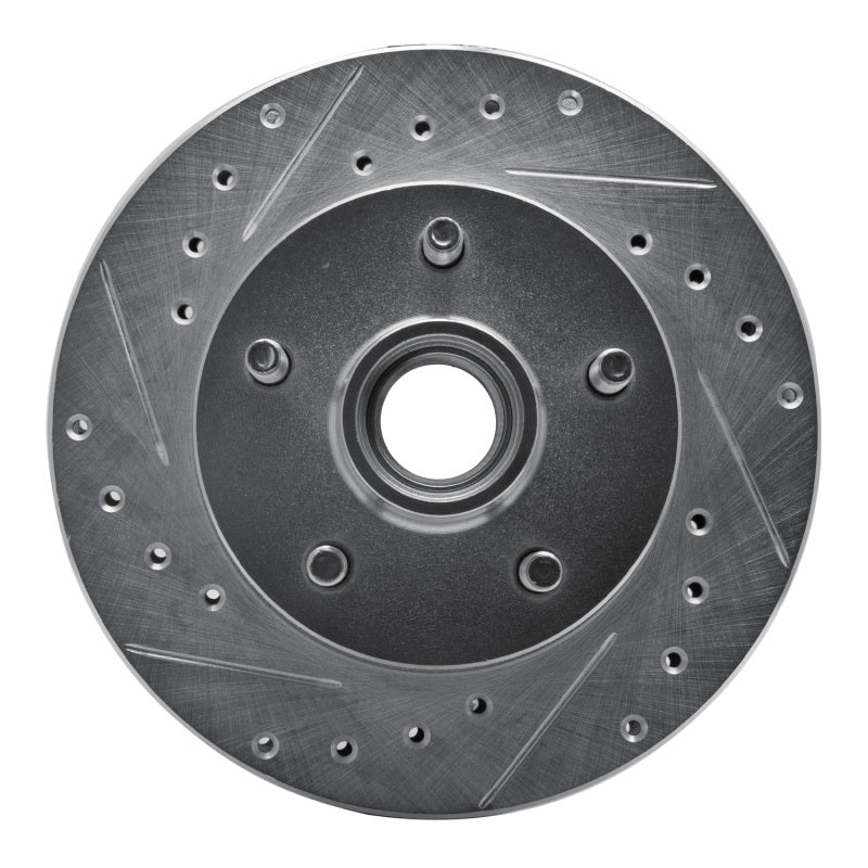 R1 Concepts R1 95-97 Ford Ranger (USA/Canada) Front Left Drilled & Slotted Silver Brake Rotor