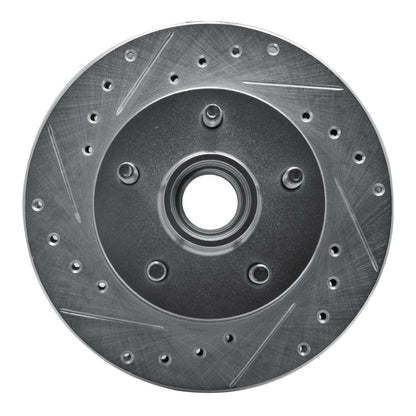 R1 Concepts R1 95-97 Ford Ranger (USA/Canada) Front Left Drilled & Slotted Silver Brake Rotor
