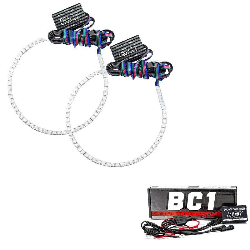 ORACLE Lighting Oracle Ford Mustang 13-14 Halo Kit - HID (Projector) Style - ColorSHIFT w/ BC1 Controller