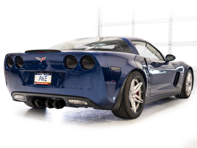 AWE Tuning C6 Chevrolet Corvette Z06/ZR1 Touring Edition Axle-Back Exhaust w/ Diamond Black Tips