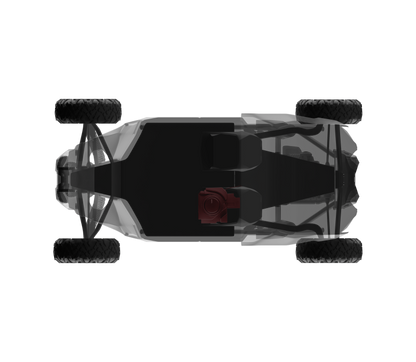 DS18 2018-24 Can-Am Maverick 12in Subwoofer Enclosure Driver Side PSW12.4D Included