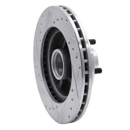 R1 Concepts R1 1988-1991 Chevrolet C1500 Front Right Drilled & Slotted Silver Brake Rotor