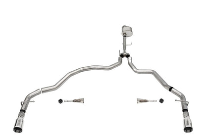 CORSA Performance Corsa 2021-2025 Ford F-150 Regular Cab/6.5in Bed 5.0L V8 Xtreme Cat-Back Dual Rear Exit-Polished