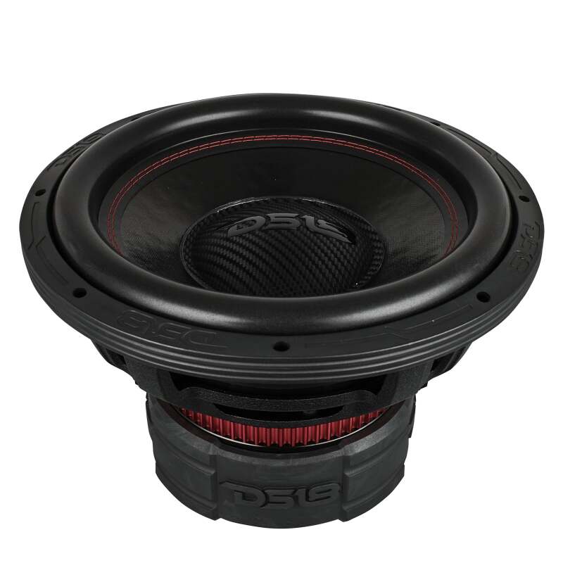DS18 12in 1500 Watts RMS 4+4 ohm DVC Quad Stacked Magnet Reinforced Cone Subwoofers