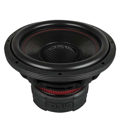 DS18 12in 1500 Watts RMS 4+4 ohm DVC Quad Stacked Magnet Reinforced Cone Subwoofers
