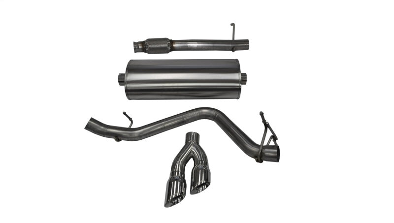 CORSA Performance Corsa 14-19 GMC Sierra/Chevy Silv 1500 Reg. Cab/Long Bed 5.3L V8 Polished  Single Side CB Exhaust