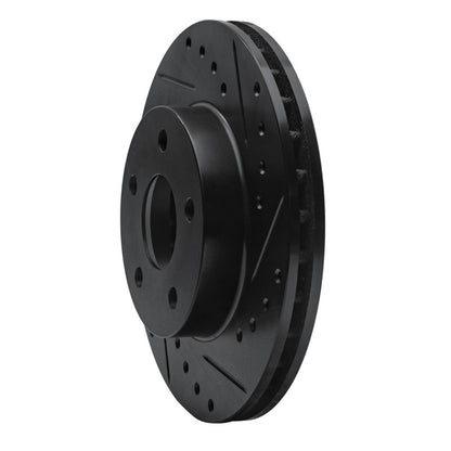 R1 Concepts R1 80-89 Buick CENTURY Front Right Drilled & Slotted Black Brake Rotor