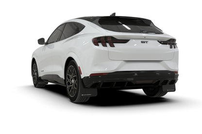 Rally Armor 21-26 Ford Mustang Mach-E/GT/Rally Black UR Mud Flap w/Metallic Black Logo