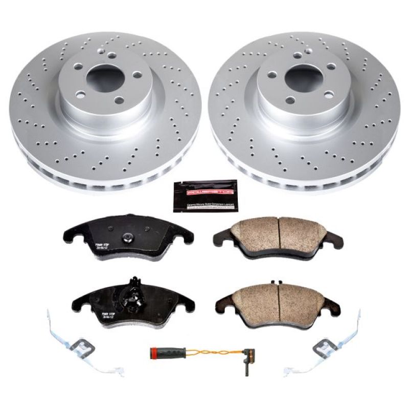 PowerStop Power Stop 12-15 Mercedes-Benz C250 Front Z23 Evolution Sport Coated Brake Kit