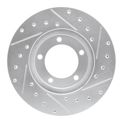 R1 Concepts R1 79-83 Toyota Pickup Front Left Drilled & Slotted Silver Brake Rotor