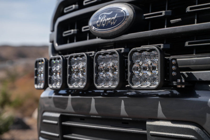 Diode Dynamics 21-22 Ford F-150 SS5 Grille CrossLink Lightbar Kit- Sport Yellow Combo