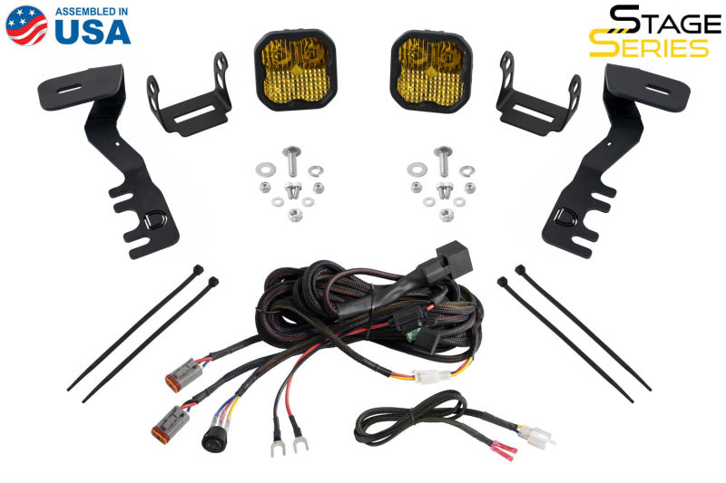 Diode Dynamics 2024+ Toyota Tacoma Stage Series 2in LED Ditch Light Kit - Pro White Combo