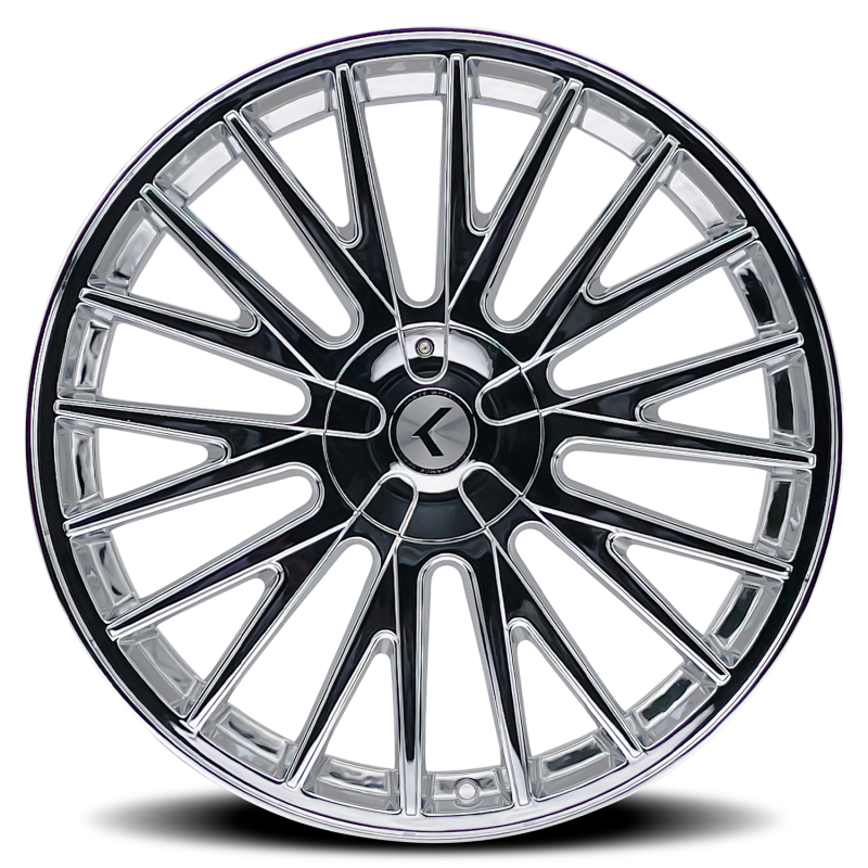 Kraze Wheels Kraze KR185 Double Down 20x8.5 / 5x112/120 BP / 38mm Offset / 73mm Hub Chrome Wheel