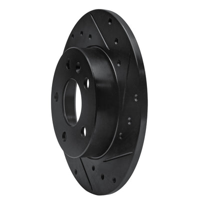 R1 Concepts R1 02-08 Chevrolet ASTRA (Mexico) Rear Right Drilled & Slotted Black Brake Rotor