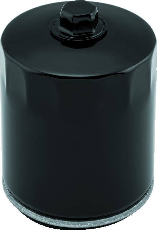 TwinPower Twin Power Twin Cam and M8 Black Oil Filter With Nut Replaces H-D 63798-99 with Backflow Valve