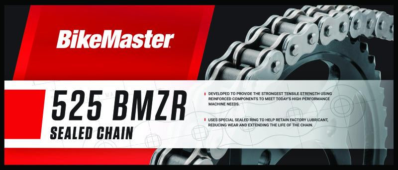BikeMaster 525x120 BMZR Z-Ring Chain - Chrome/Chrome