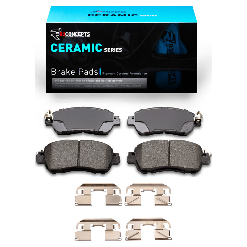 R1 Concepts R1 2017-2025 Nissan Versa Front R1 Ceramic Pads & Hardware Kit