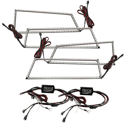 ORACLE Lighting Oracle Chevrolet Silverado 03-06 Square Halo Kit - ColorSHIFT w/o Controller