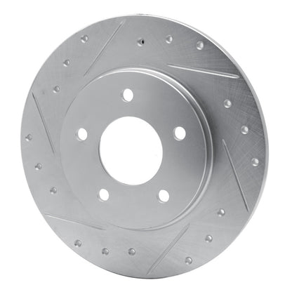 R1 Concepts R1 94-99 Buick Regal Rear Left Drilled & Slotted Silver Brake Rotor