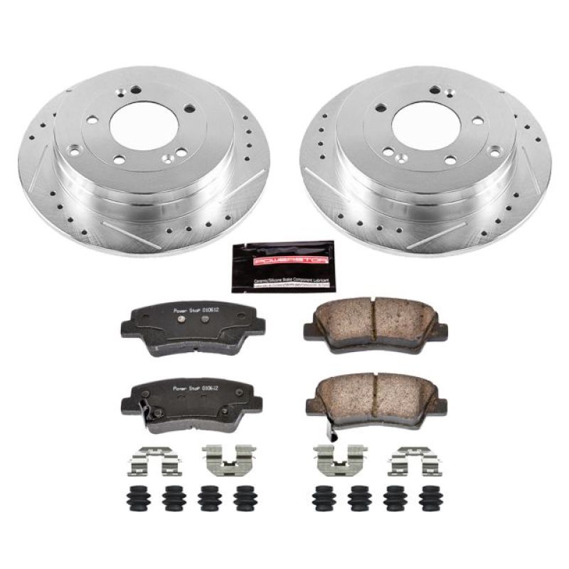 PowerStop Power Stop 07-09 Kia Amanti Rear Z23 Evolution Sport Brake Kit