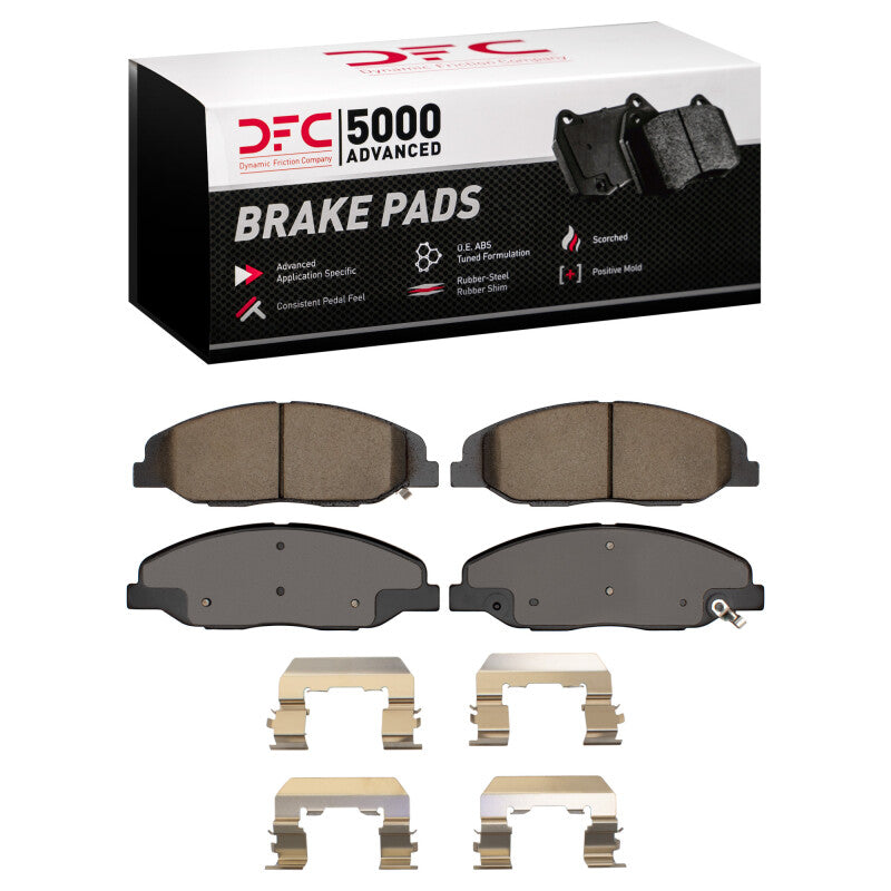 DFC 08-14 Cadillac CTS Front 5000 Advanced Ceramic Brake Pads and Hardware Kit